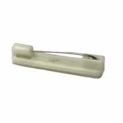 100 White Safety Pin Bar w/ Adhesive for Name Tags ID Badge Crafts