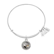 April Birthstone Charm Bangle