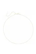 1mm Bead Chain Adjustable Threader Necklace - 14k Yellow Gold