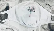 Pink Rose Bouquet Face Mask