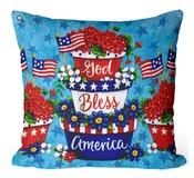 Custom Decor Patriotic Planter Pillow