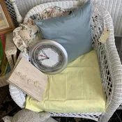 White Wicker Armchair — The Predecessors Estate Sales - Online