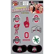 10pack Game Face Tattoo Combo Sheet