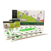 BirdieBall Back & Forth Set | 2 Dozen Full-Swing Limited Flight Practice Golf Balls and 2 StrikePads