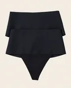 2-Pack FusedContour High-Tech High-Waisted Sculpting Thongs