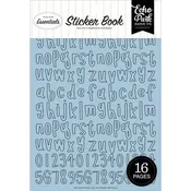 Essentials Collection - Sticker Book - Blue Alpha by Echo Park