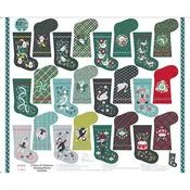 12 Days of Christmas-37" Panel Christmas Stocking Multi 2600-32096-X