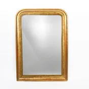 Large Louis-Philippe Mirror with Thick Gold Frame, French 19th c.