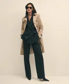 The Essentials Wide-Leg Trousers in Wool Blend