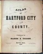 1869 Atlas of Hartford City and County, with a Map of Connecticut