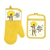 Bee Your Own MastHER Chef Oven Mitt Potholder Set