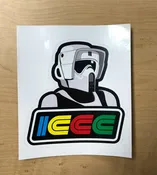 ICCC Biker Scout Sticker — IC Toys Nashville