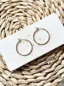 14k Gold Plated Hoop Earrings - Small