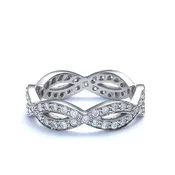 14k Diamond Infiniti Wedding Band #L1318 14K
