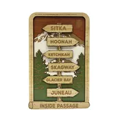 12" Alaska Signpost Plaque