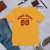 Angel Grove 93 Short-Sleeve Unisex T-Shirt — Austin St. John as Jason (Original Red Ranger)
