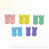 Wooden Sugar Bunny Centers Set - 5 pairs — Tuscarora WoodWorks