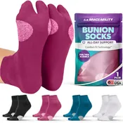 Bunion Relief Socks (1 Pair) - Split-Toe Compression Socks for Cushioned Bunion Support and Hallux Valgus Pain Relief