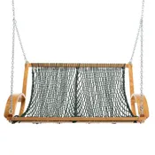 Double Duracord Rope Curved Arm Swing - Green
