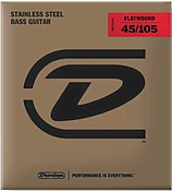 Stainless Steel Flatwound Bass Strings - 45-105 (DBFS45105) -