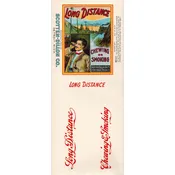 Long-Distance Brand Tobacco Label, Scotten-Dillon Co. Manufacturers
