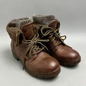 Coolway Brown Faux Leather Hiking Boots sz 6