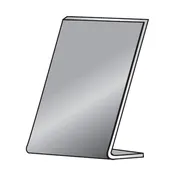 Acrylic Mirror Stand - Portable Countertop Display