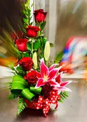 Half Dozen of Roses w/Star geizers