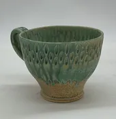 Soup mug in turquoise — Speckled Dog Pottery