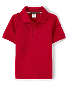 Boys Polo - Uniform - White