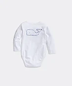Baby Long-Sleeve Vintage Whale Body Suit