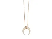 14K Yellow Gold Jacquie Aiche Horn & Pave Diamond Pendant Necklace