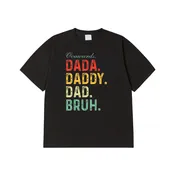 Dada Daddy Dad Bruh Gifts Men Funny Fathers Day Dad Vintage T-Shirt