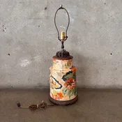 1920's Hand Painted Bauer Era Lamp