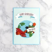 Airplane Graduation Card