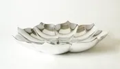 Aluminum Lotus Shaped Fruit Bowl-13 Inches in Diameter