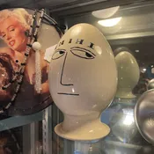 1958 LEGARDO TACKETT Think Ehgghead Condom Holder