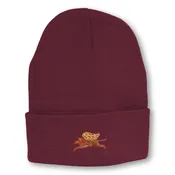 Burgundy - Angel Dog Knit Hat