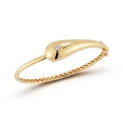 14kt Diamond Water Droplet Bracelet