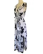 Black and White Butterfly Dress