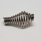 2.5" BBQ Grill Smoker Stove Fire Pit Nickel Plated Steel Spring Handle for 3/8" Rod S3