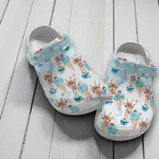 “Sweet Safari” – Watercolor Giraffe &amp; Ice Cream Cone Crocs