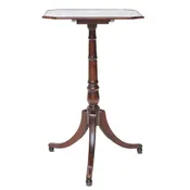 19th C. English Mahogany Tip Table