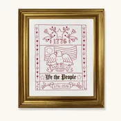 USA 250th Anniversary Sampler Embroidery Kit