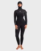 4/3mm Furnace Ultra GBS Hooded Chest Zip Full Wetsuit - Black