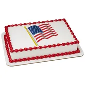 American Flag Photo Cake (154-PC)