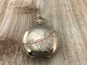 Antique American Waltham Tri-Color Hunting Case Pocket Watch