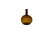 Antique 19 Century 22 Ribbed Swirl Amber Glass — White Barn Antiques