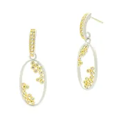 Armor of Hope Small Open Oval Hoop Earrings
