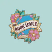 Book Lover in Blue Embroidered Patch